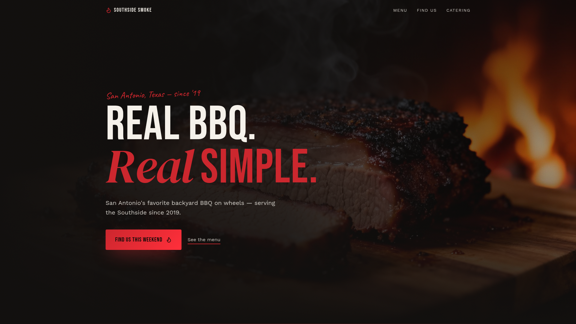 Southside Smoke website design by We Build San Antonio